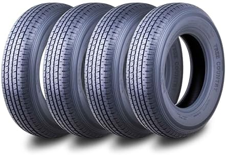 FREE COUNTRY 4 Premium Trailer Tire ST225/75R15 10PR LRE 117N w/Scuff Guard