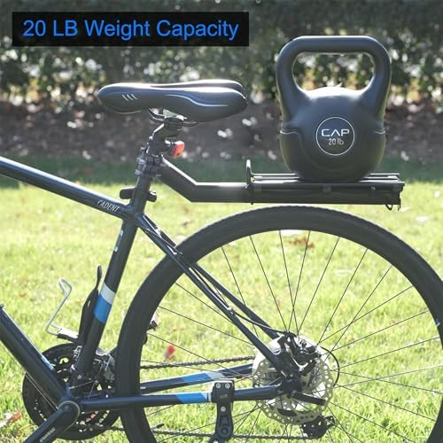 Lumintrail Bike Cargo Rack, Seatpost Mounted Bicycle Luggage Carrier with 20 LBs Weight Capacity for Trunk Bags
