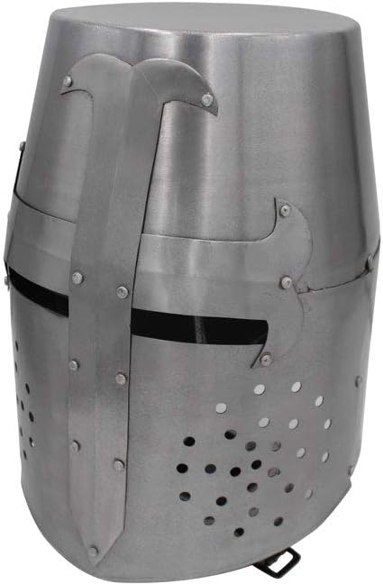 Medieval Warrior Templar Crusader Knights Helmet Wearable for Adult Medieval Costumes