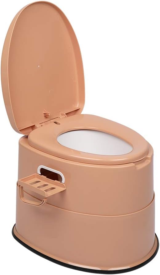 VINGLI Portable Toilet | Indoor Outdoor Commode w/Detachable Inner Bucket & Removable Paper Holder, Lightweight & Compact for Camping, Boat, Van