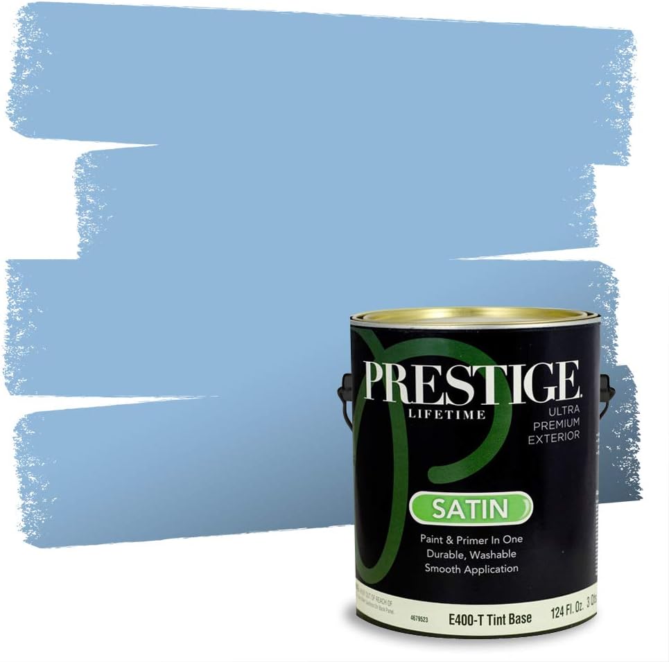 PRESTIGE Paints Exterior Paint and Primer In One, 1-Gallon, Satin, Comparable Match of Sherwin Williams* Blueblood*