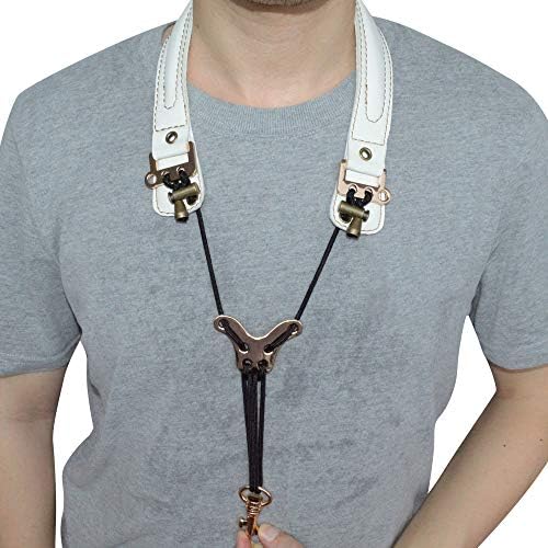 adorence Leather Saxophone Neck Strap for Alto & Tenor Saxophone - Red