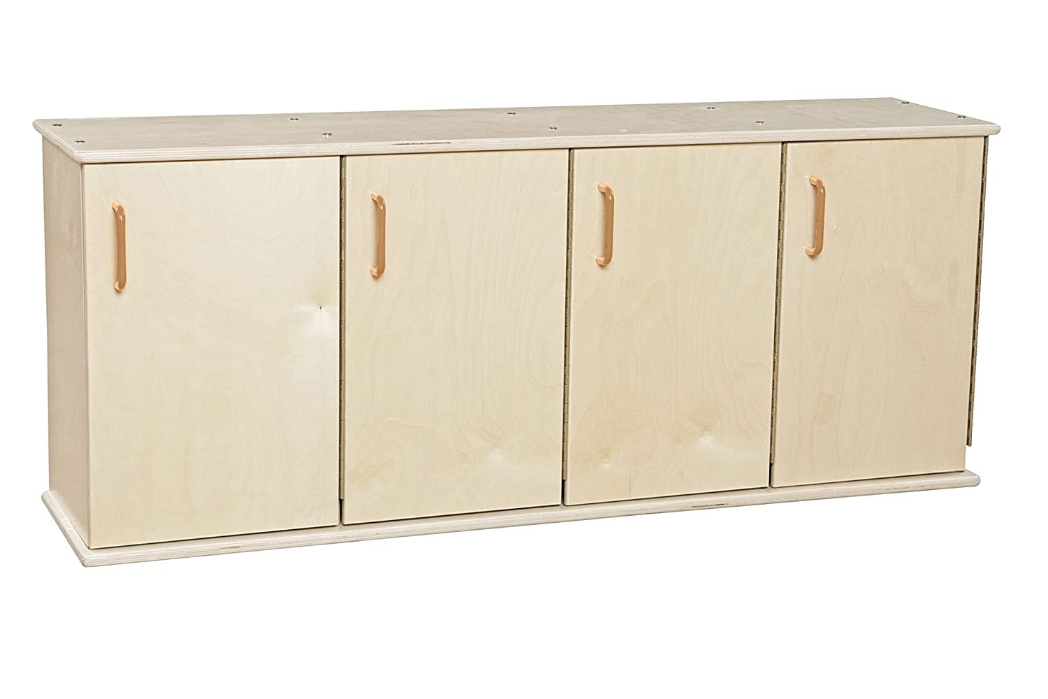 Contender Montessori 4-Rectangular Stackable Storage Organizer with Doors, DIY Book Shelf, Bookcase, Cabinet Ideal for Bedroom, Living Room