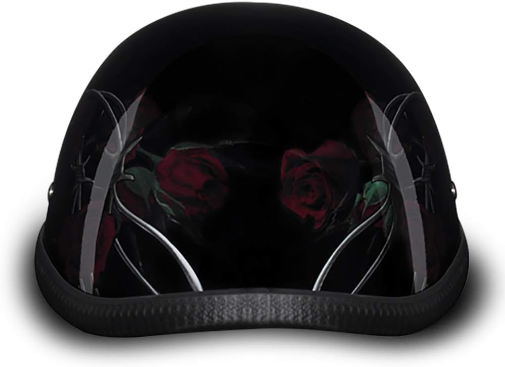 Daytona Helmets Graphics Bicycle Helmets for Men - Novelty Half Helmet with Breathable Liner - Retro Skull Cap – Eagle Headgear with Head Wrap