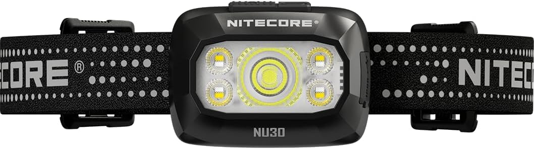 Nitecore NU30 500 Lumen LED Rechargeable Headlamp with White and Red Beams