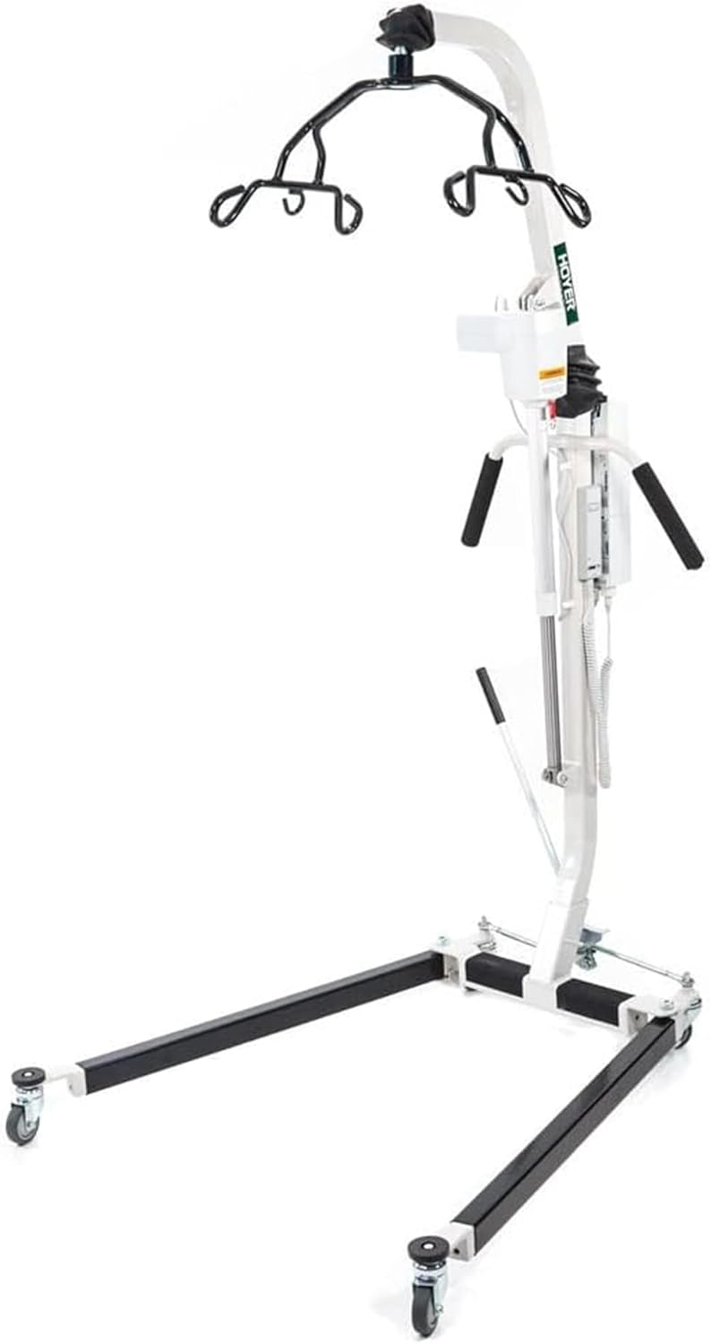 Joerns Hoyer HPL402 Classic Deluxe Electric Power Patient Lift | Safe Working Load 400 lbs.| Ergonomic Handle Grips | Adjustable U-Base