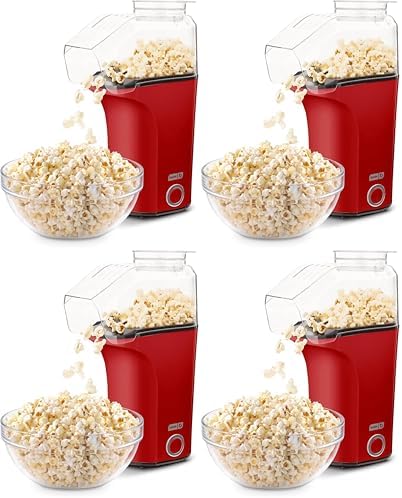 Dash Fresh Pop Popcorn Maker, 16-Cup Hot Air Popper, Aqua | Electric Popcorn Machine, Oil-Free Air Popped Popcorn, Built-In Measuring Cup & Butter Melting Tray, Movie Night Snacks