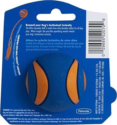Chuckit! (4 Pack) Ultra Squeaker Ball, Small