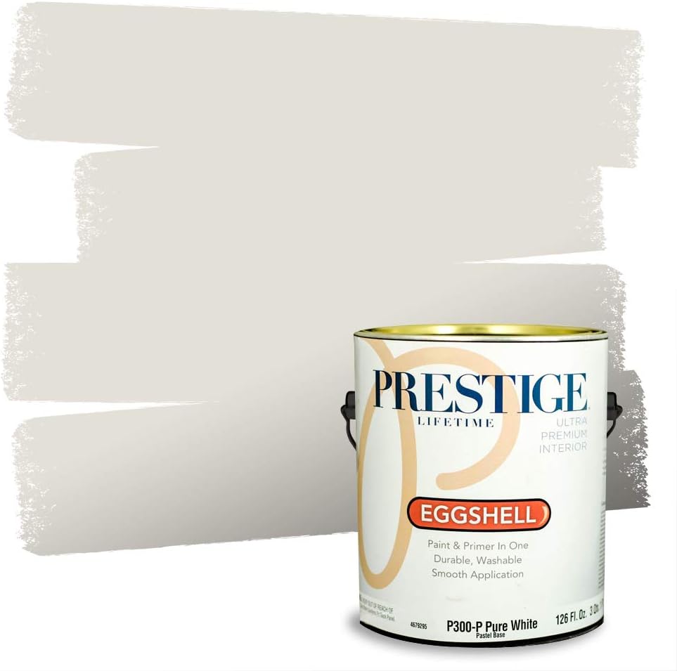 PRESTIGE Paints Exterior Paint and Primer In One, 1-Gallon, Satin, Comparable Match of Sherwin Williams* Ripe Olive*