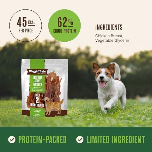 Waggin' Train Limited Ingredient, Grain Free Dog Treat, Chicken Jerky Tenders - 11 oz. Pouch