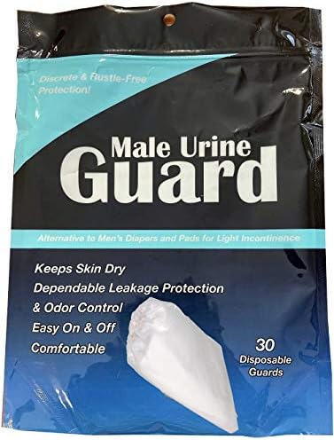 Male Urine Guard, JMP Absorbent Incontinence Pouch, Bag of 30