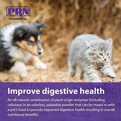 PRN Pharmacal ProZyme Enzyme Replacement Supplement - Natural Digestive Aid Veterinary Enzyme Formula - Plant Based for Pet Digestive Health - 200 g