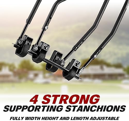 Ibera Bike Rack - Bicycle Touring Carrier Plus+ for Disc Brake/Non-Disc Brake Mount, Fat Tire Bikes, Frame-Mounted for Heavier Top & Side Loads, Height Adjustable for 26"-29" Frames