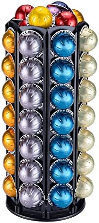 FlagShip Vertuo Pod Carousel Holder 80+ Pods Capacity Black Metal
