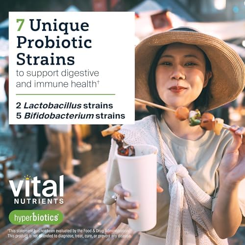 Hyperbiotics Vital Nutrients Bifidobacterium Probiotic | 7 Targeted Strains | Supports Immune and Digestive Health for Older Adults | Shelf-Stable