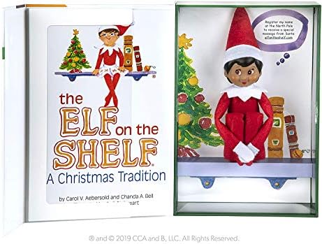 The Elf on the Shelf: A Christmas Tradition Girl Scout Elf (Brown Eyed) with Claus Couture Collection Scout Elf Slumber Set