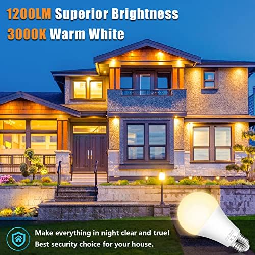Dusk to Dawn Light Bulbs Outdoor, 11W Automatic On/Off Sensor Light Bulbs