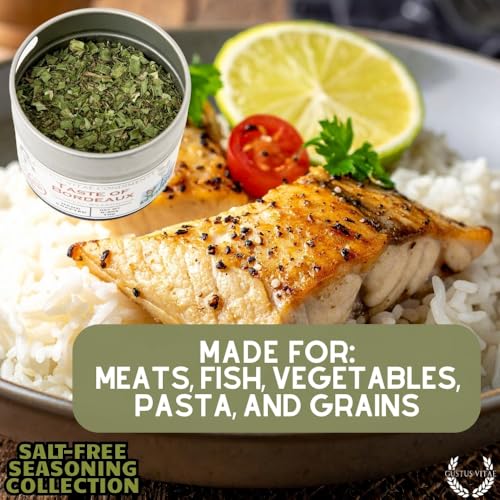 Gustus Vitae | Salt-Free Seasoning Gift Set of 6 | Gourmet Spice Blends | Natural Ingredients | Luxury Gift Set | Non GMO | Salt Free | No MSG | No