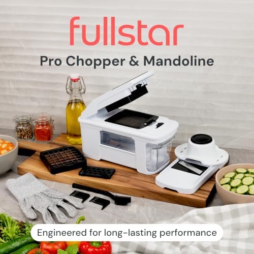 Fullstar Pro XL Vegetable Chopper & Mandoline Slicer w Pull-Out Catch Tray