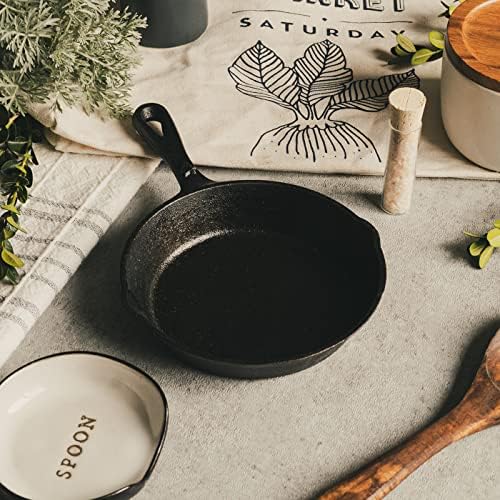 12 Inch Round Large Pre-Seasoned Cast Iron Skillet