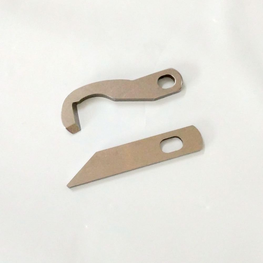 HONEYSEW 2pc Set Serger Knife Overlock Blade - Upper and Lower for Brother 925D 929D 1034D