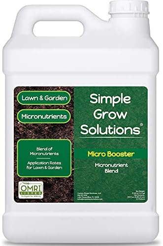 Organic Micronutrient Booster- Complete Plant & Turf Nutrients- Simple Grow Solutions- Garden & Lawn Fertilizer- Grower, Gardener- Liquid Food for Grass, Tomatoes, Flowers, Vegetables (32 Ounce)
