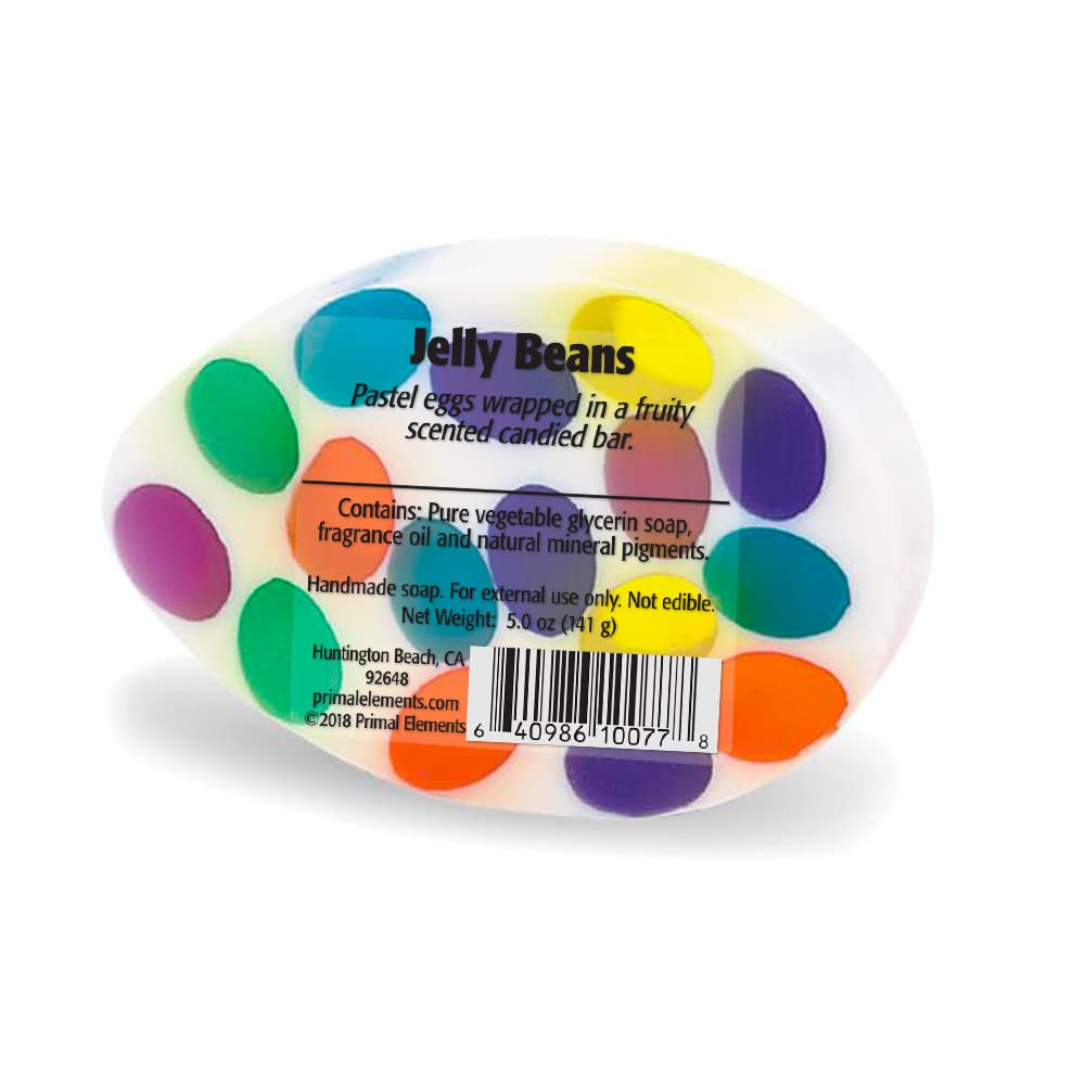 Primal Elements Wrapped Bar Soap, Jelly Beans, 5 Ounce