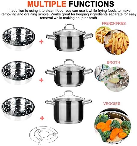Secura Stainless Steel 6-quart Electric Pressure Cooker Steam Rack Steamer Basket Insert Set