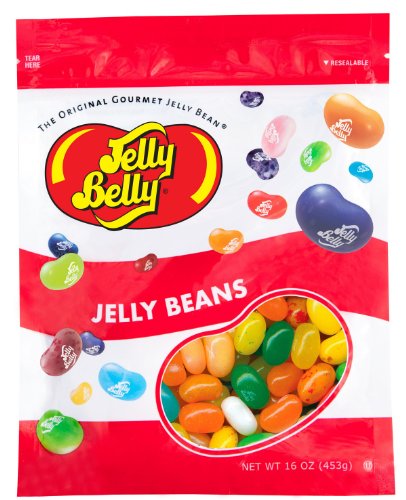 Jelly Belly Sunkist Citrus Mix Assorted Jelly Beans - 1 Pound (16 Ounces) Resealable Bag - Genuine, Official, Straight from the Source