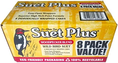 ST. ALBANS BAY SUET PLUS Suet Cake Variety Packs, 11 oz. Wild Bird Suet Cakes (High Energy, 10 Pack)