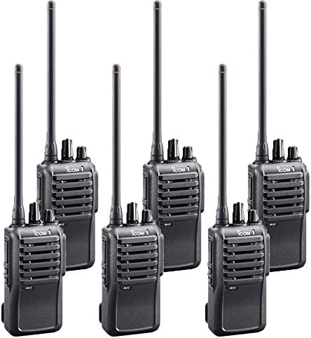 6 Pack of Icom IC-F3001 VHF PREPROGRAMMED Radios