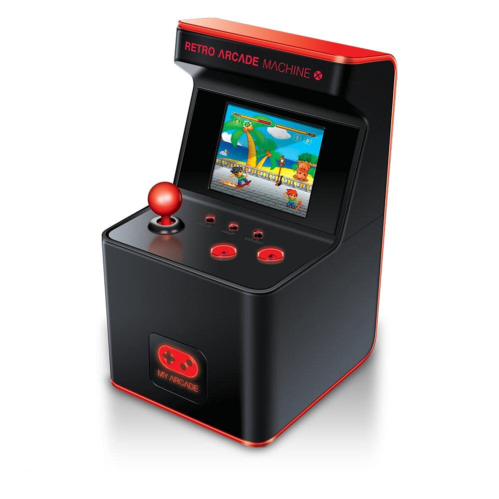 My Arcade Retro Arcade Machine X Mini Arcade: 300 Retro Style Games, 5.75 Inch Tall, AA Battery Powered, 2.5 Inch Color Display