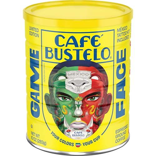 Café Bustelo, Espresso Style Dark Roast Ground Coffee, 10 oz. Can | Packaging May Vary