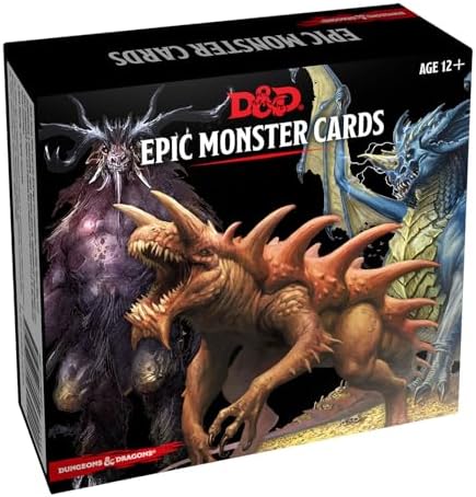 Dungeons & Dragons Spellbook Cards: Epic Monsters (D&D Accessory)