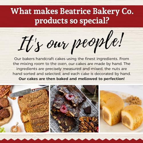 Beatrice Bakery Co. No Sugar Added Fruit Cake, Grandma's Baked Fresh Delicious Dessert Fruit Cake with No Added Sugar, Est. 1917 (24 oz Box)
