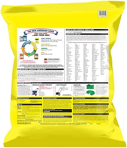 Jonathan Green (12345) Green-Up Weed & Feed - 21-0-3 Grass Fertilizer & Weed Killer (15,000 Sq. Ft.)