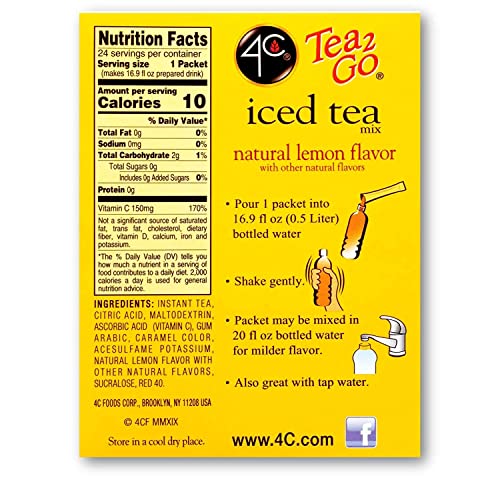 4C Powder Drink Mix Packets, Cranberry Pomegranate 1 Pack, 20 Count, Singles Stix On the Go, Refreshing Sugar Free Water Flavorings