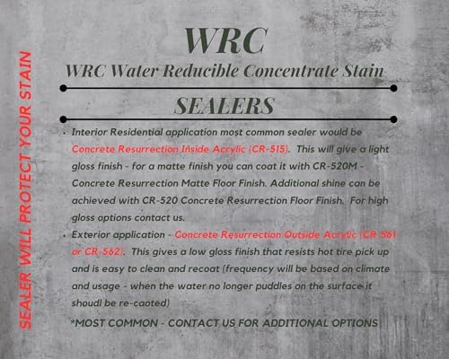 Concrete Stain Concentrate Just Add Water, User & Eco-Friendly Semi-Transparent Professional Grade Cement Stain, Concrete Resurrection Brand 32 Ounce Mocha - Medium Brown