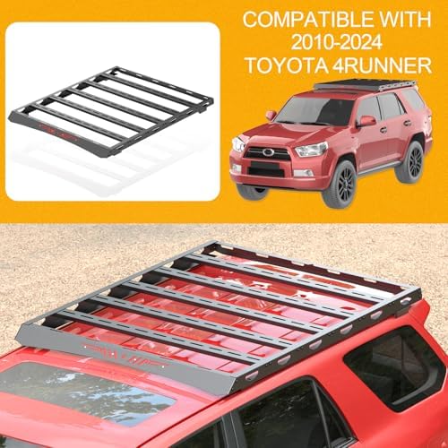 Full Size Roof Rack Cargo Basket Compatible with 2010-2024 Toyota 4Runner 5th Gen