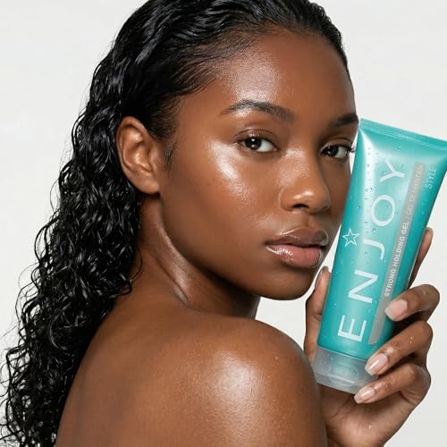 Enjoy Strong Holding Gel, Versatile, Alcohol Free Styling with Medium to Strong Hold & Volume Boost (8 oz)