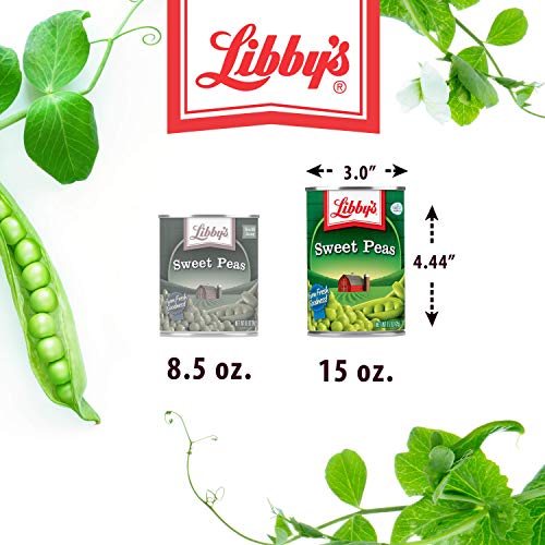 Libby's Sweet Peas Cans, 15 Ounce (Pack of 12)