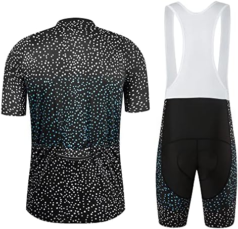 Coconut Ropamo CR Men's Cycling Jersey Set Road Bike Jersey Zipper Pocket Short Sleeves Cycling Kits Bib Shorts 3D Padded