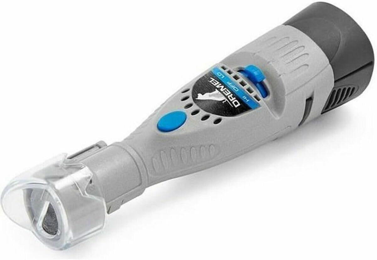 Dremel 7020-PGK Quiet Electric Pet Nail File Set with 4 Sanding Discs, Safe Alternative to Nail Clippers and Trimmers, Grey