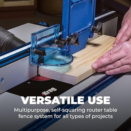 Kreg PRS1045 Precision Router Table System - Self-Squaring Fence System - Sits on Precision Router Table Top - Carpentry Tools & Accessories