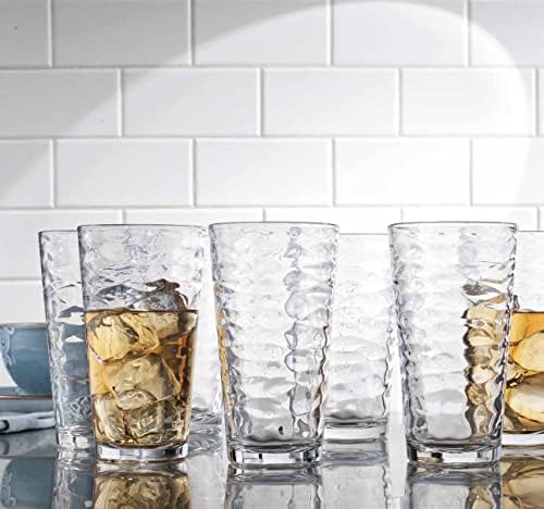 Glaver's Drinking Glasses Set of 10 Highball Glass Cups