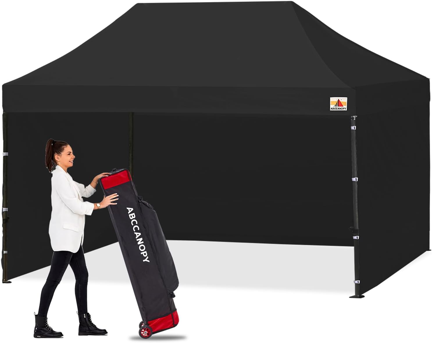 ABCCANOPY Heavy Duty Easy Pop up Canopy Tent with Sidewalls 10x20, Turquoise
