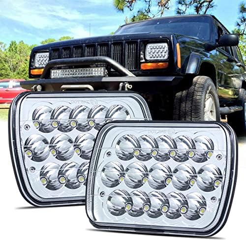 LEDMIRCY 5x7 LED Headlights, H6054 LED Headlights Hi/Lo Sealed Beam 2PCS