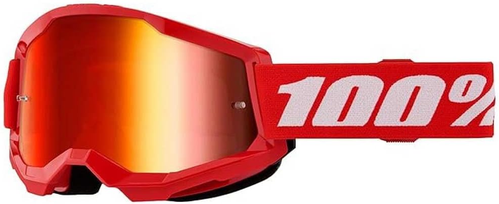 100% STRATA 2 Goggles - Sports Goggles for Motocross & Mountain Biking - Eyewear for Bike Riders - Motocross Eyewear for Men