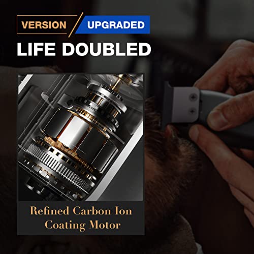 SUPRENT® PRO Professional Hair Clippers for Men- Hair Cutting Kit & Zero Gap T-Blade Trimmer Combo- Cordless Barber Clipper Set with LED Display