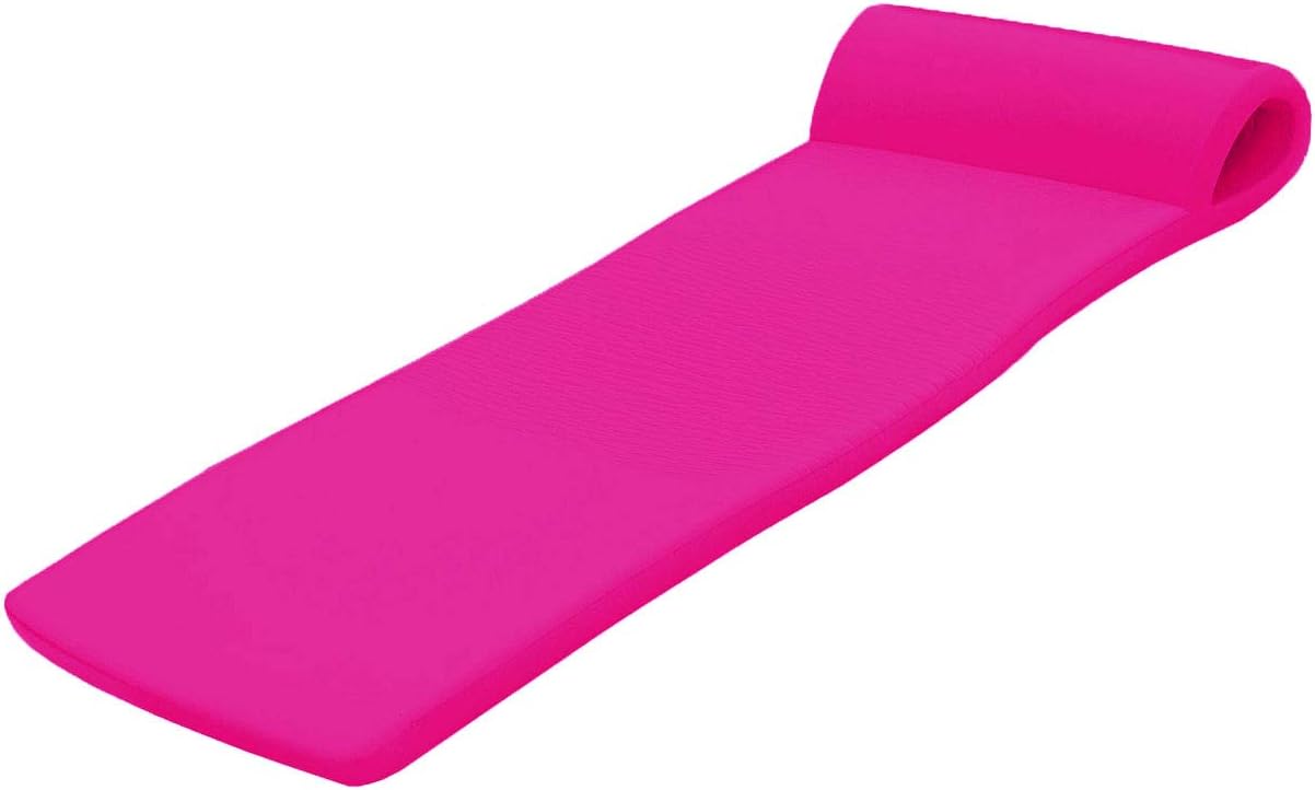 TRC Recreation Sunsation 1.75" Thick Foam Pool Float Lounger w/ Headrest for Lounging & Sunbathing in Swimming Pools, Beaches & Lakes, 70" x 26